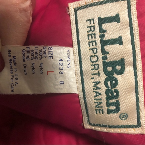 Ll bean down filled winter snow puffer vest size large - Picture 4 of 4